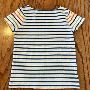 Mini Boden girls striped tee, size 5-6